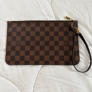 Louis Vuitton Brown Checkered Pouch